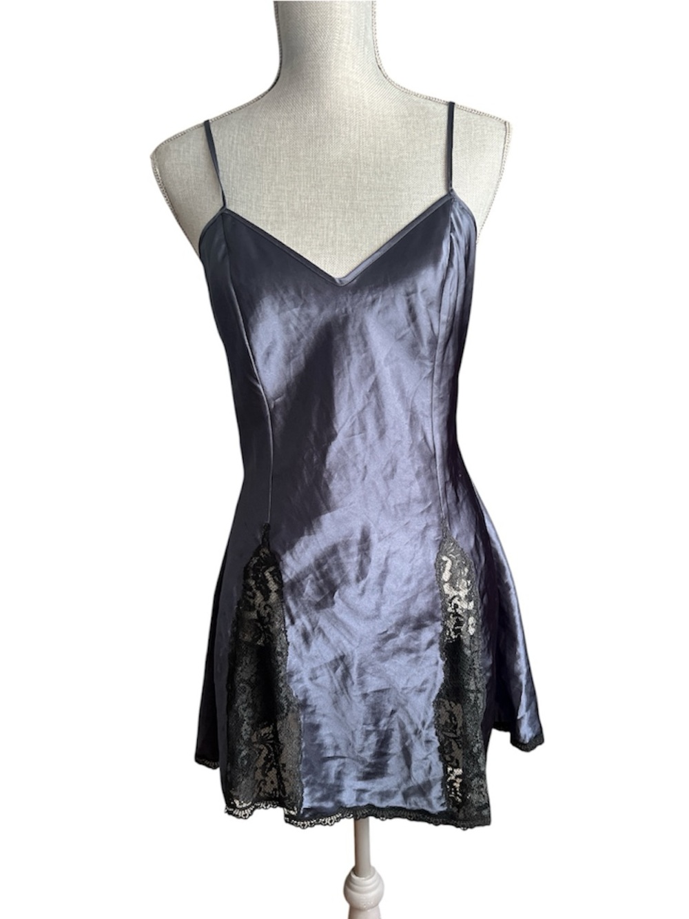 Victoria’s Secret Gold Label Satin & Lace Slip Dress
